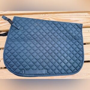 Navy blue AP English saddle pad used